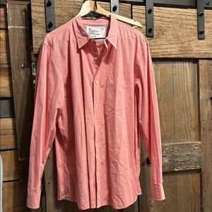 American Eagle Outfitters Pink Striped Button Down Shirt